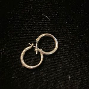 Sterling silver hoops
